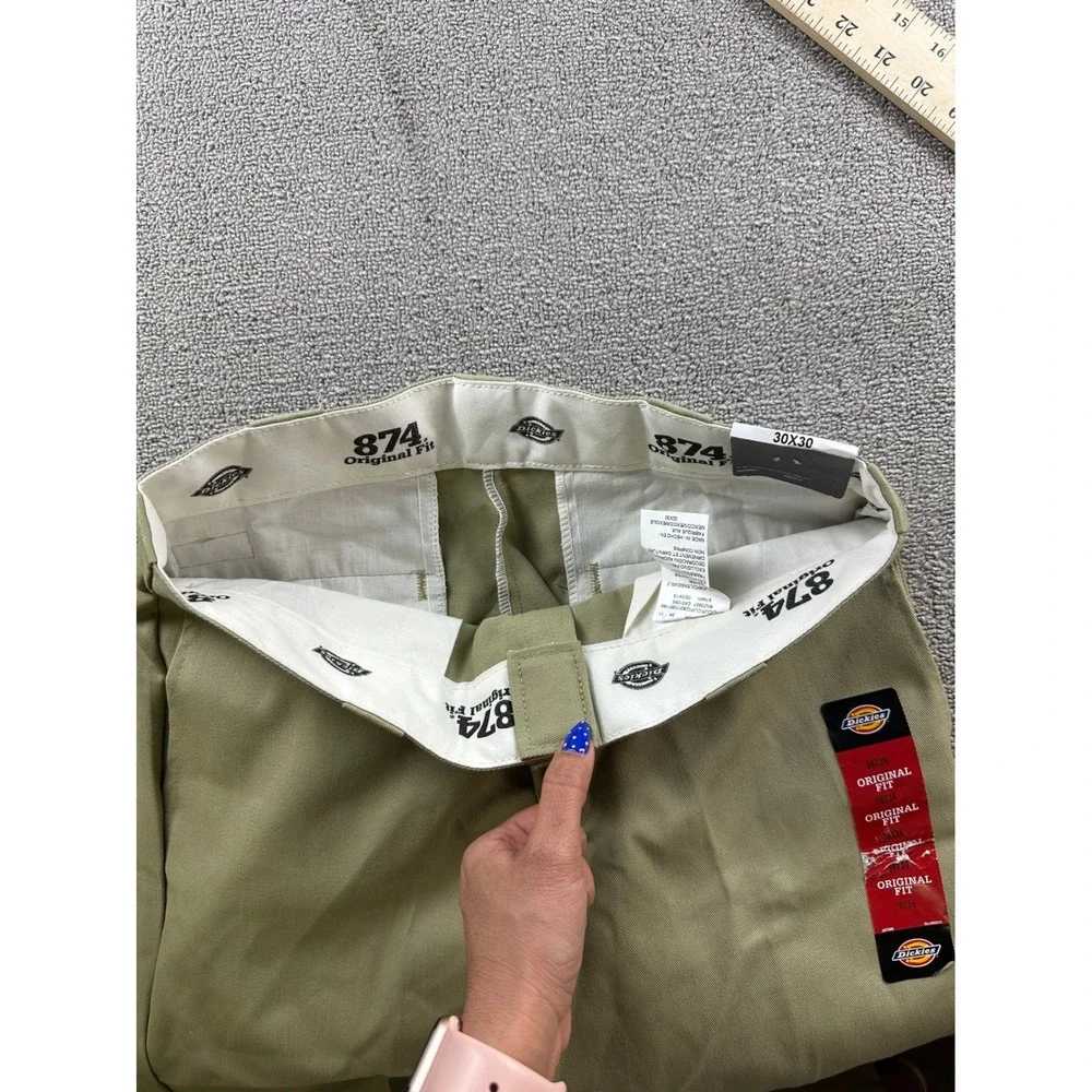 Dickies 874‎ Pants Men 30x30 Tan Original Fit Workwear Chino Wrinkle Resistant